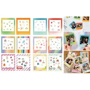 Photo frame stickers set for Fujifilm Instax Square Link / SQ1 SQ6 SQ20 SQ40 SQ10 by LoveInstant, 12 pieces