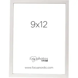 Photo frame focus Rock White 9x12 by focus — 9x12 cm white photo frame