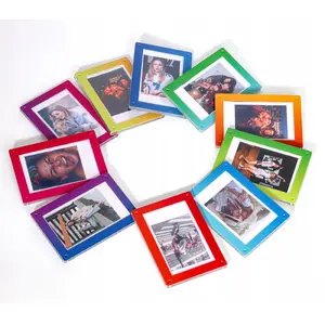 Photo magnet frame for Instax Mini (prints 54×86 mm) by LoveInstant — compatible with Mini 9/8/11/40/70/90/99, pink-red