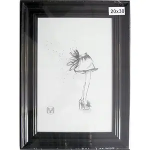 Photo frame Focus Charleston Black 20x30 cm — wooden/box-style frame