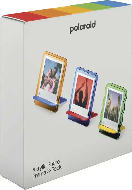POLAROID Coloured Acrylic Photo Frames 3 Pack Photo 3
