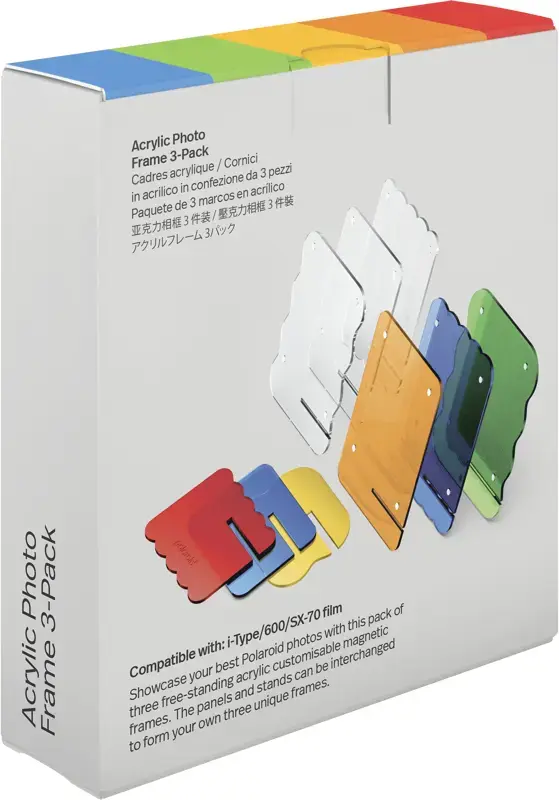 POLAROID Coloured Acrylic Photo Frames 3 Pack Photo 4
