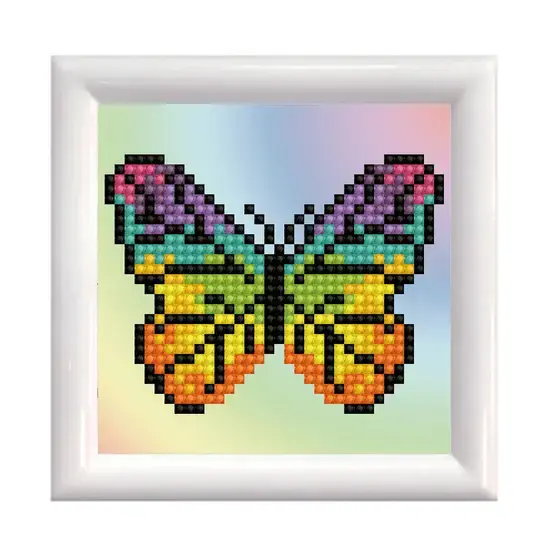 Diamond Dotz Rainbow Butterfly набор-рамка 95×95 мм Photo 3