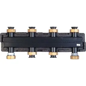 Huch EnTEC hydraulic separator manifold for 2–3 heating circuits with mounting console (DWZ)