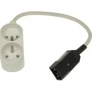 Силовой кабель No name IEC320/GS (переходник IEC C13 — Schuko/GS) — IEC320/GS
