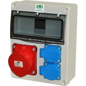 Электропитание ELS Elektrotechnika MIKO-8M 16A/5P с 2×230V IP44 (модель E901308115)