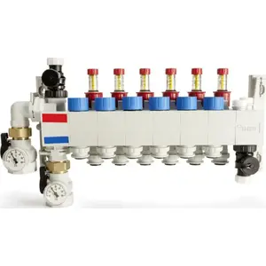 Полимерный распределитель REHAU RAUTHERM SPEED HKV-P 6 со штуцером 17 мм