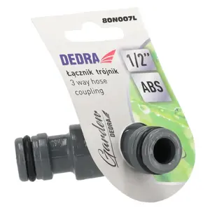 Фитинг для садового шланга Dedra 80N007L, 1 шт., соединительный адаптер