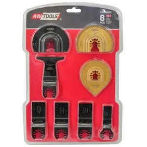 AWTools set of 8 saw blades for multi-tool AW54088