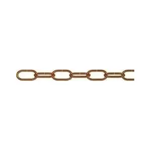 Decorative Chain Dedra 153283, Antique Brass Finish, Steel, 20 m
