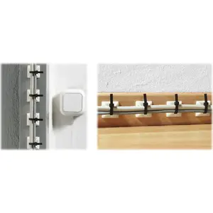 Mounting bracket for cable tie straps Dedra PS-5-20X20/W*P50 – 20x20 mm mounting pad, pack 50
