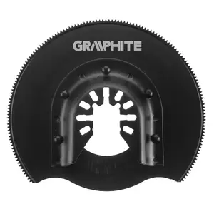 Circular HSS Semi‑Round Saw Blade for Metal GRAPHITE 87 mm 200 Teeth (56H061)