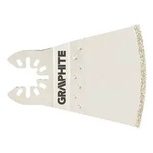 Oscillating Multitool Curved Saw Blade GRAPHITE 68mm with Electroplated Diamond Grit (56H053)