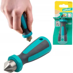 Hand Countersink Wolfcraft ERGO 19 mm, manual deburring and countersinking tool
