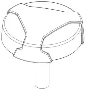 Scangrip rokturis M8 x 1,25 priekš statīva/stenda (vītne M8x1,25)
