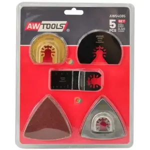 Saw Blade Set AWTools AW54085 — 5-piece blades for multi-tool (oscillating) compatible with AWTools
