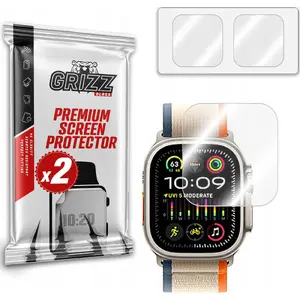 Aizsargstikls GrizzGlass HybridGlass priekš Apple Watch Ultra 2 — hibrīdais stikls GrizzGlass
