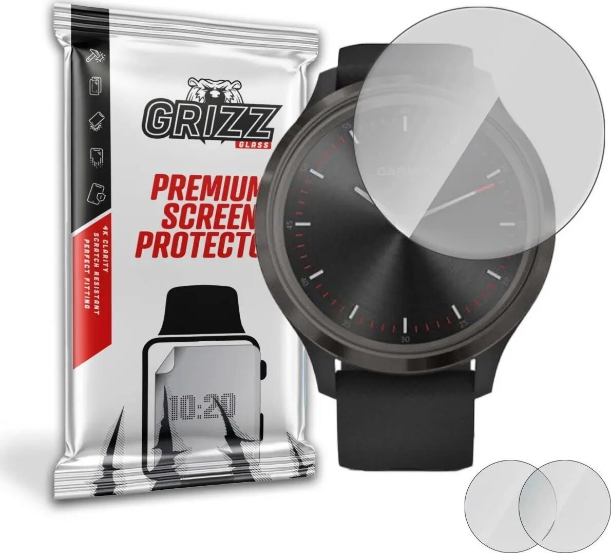 Matēta aizsargplēve GrizzGlass priekš Garmin Vivomove
