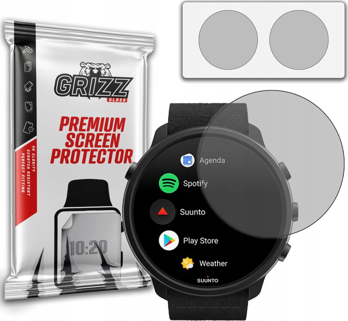 Aizsargplēve GrizzGlass priekš Suunto 7 —