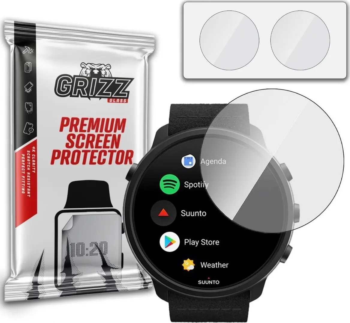 Hibrīda rūdīta aizsargstikla GrizzGlass priekš Suunto