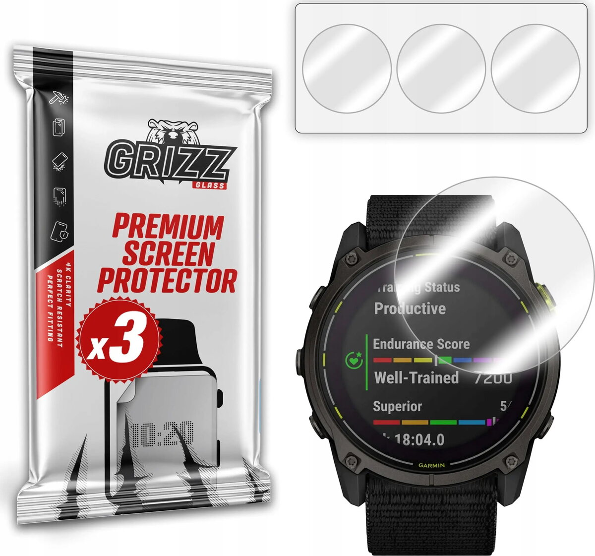 Hidrogelu aizsargplēve GrizzGlass Hydrofilm priekš Garmin