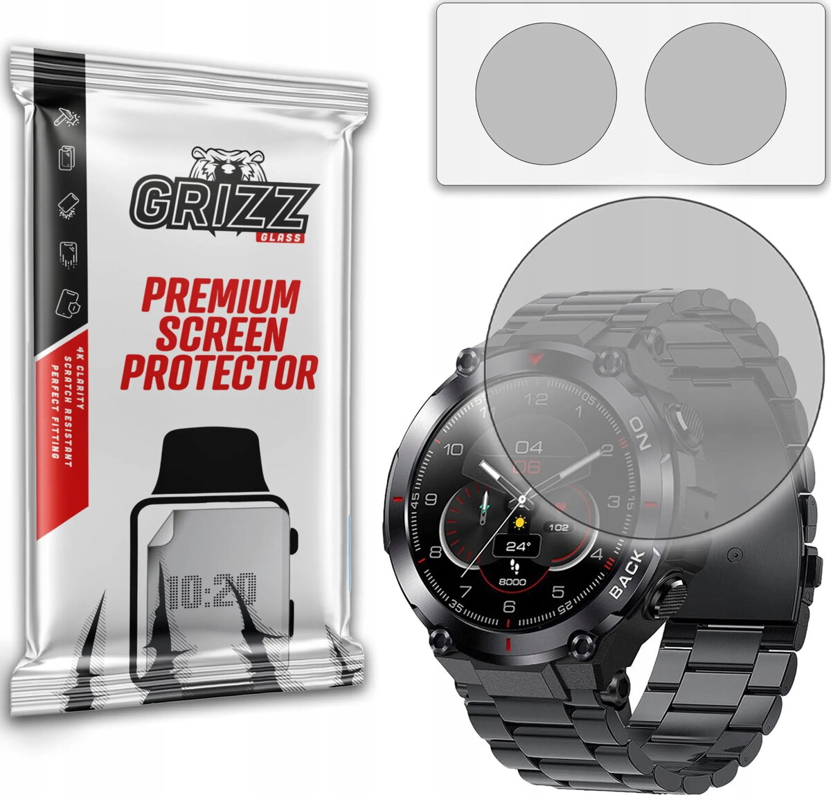 Aizsargplēve GrizzGlass priekš Smartwatch xForce 3