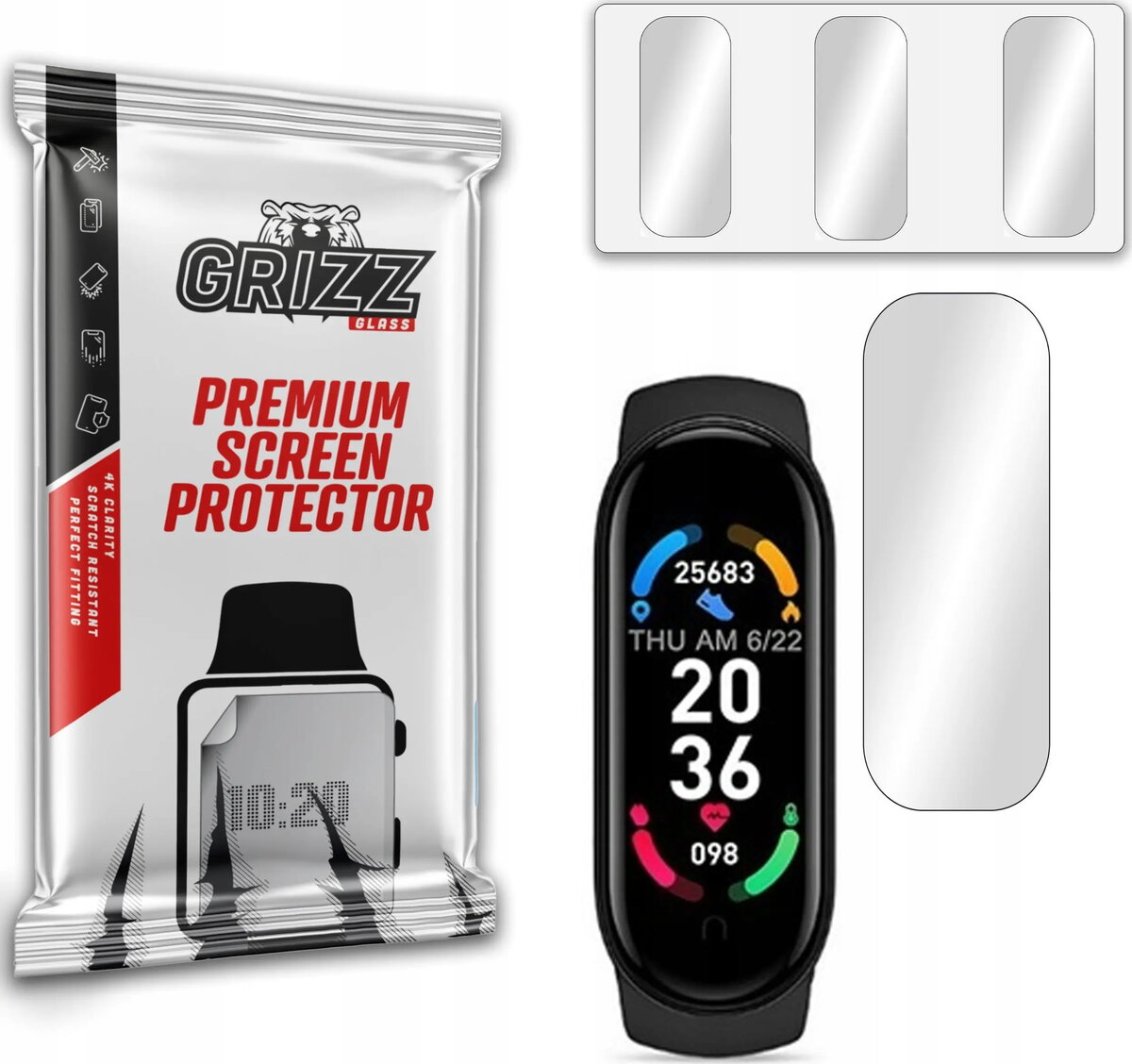 Hidrogelas plēve ekrāna aizsardzībai GrizzGlass Smartband