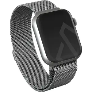 Металлический ремешок-сетка для Apple Watch 42/44 мм, серебристый — No name