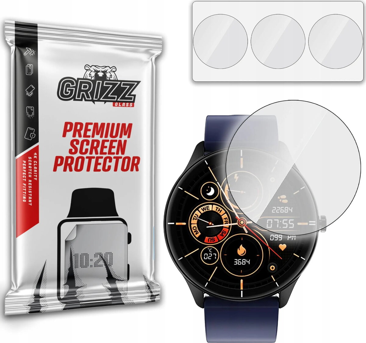 Aizsargplēve GrizzGlass Hydrofilm priekš Watchmark WQ21