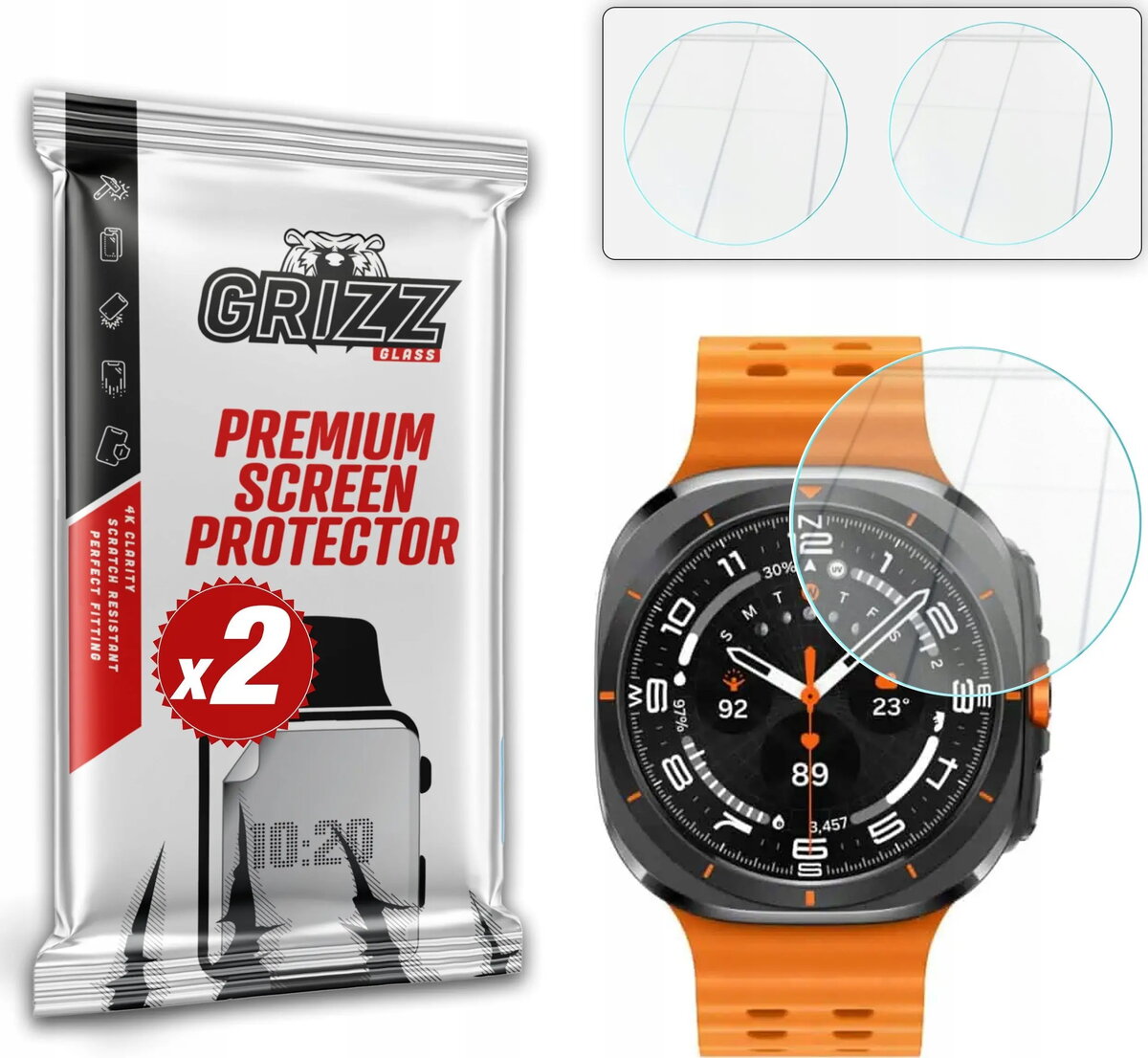 Aizsargstikls GrizzGlass HybridGlass priekš Samsung Galaxy