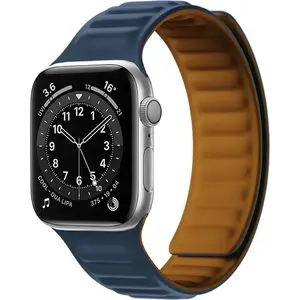 Hurtel магнитный ремешок для Watch 7 41mm — магнитная браслет-лёнка, синий