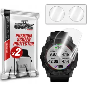 Screen protector film GrizzGlass CeramicFilm for Garmin Fenix 7X — ceramic protective film