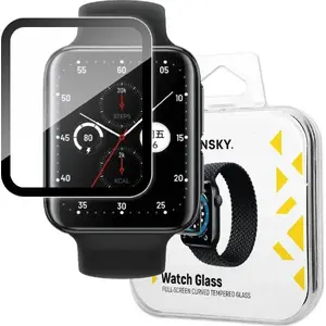 Гибридное защитное стекло Wozinsky для Oppo Watch 2 46 мм, черное