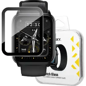 Защитное гибридное стекло для Realme Watch 2 Pro от Wozinsky — гибридное, черное