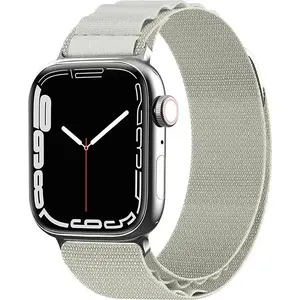 Ремешок Hurtel со стальной пряжкой для Apple Watch 38/40/41 мм — серебристый
