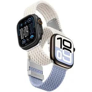 Replacement watch bands Amazingthing Blend Band for Apple Watch 42mm — double pack, Star Blue
