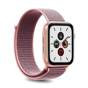 Band PURO AW44SPORTROSE for smartwatch — Rose nylon replacement band, 1 piece