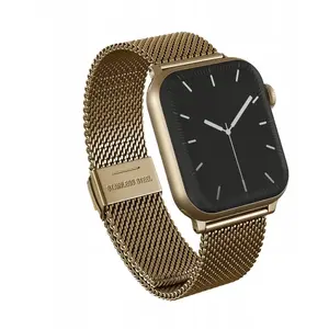 Watch band SWISSTEN Metal Mesh Elegance for Apple Watch 38/40 mm (gold)