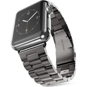 Защитный корпус из нержавеющей стали для Apple Watch (42/44 мм) Tech-Protect — совместим с Series 1/2/3/4/5, черный