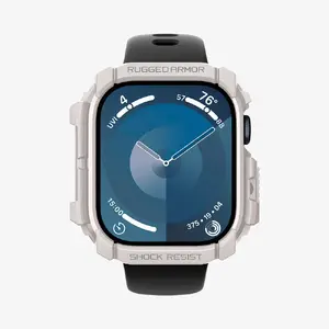 Vāciņš Spigen Rugged Armor priekš viedpulksteņa, bēšs, TPU, 43,4×11,9×46,2 mm