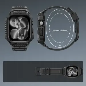 Aizsargvāciņš Spigen Rugged Armor Pro 2 Apple Watch Series 11 46 mm, matēti melns