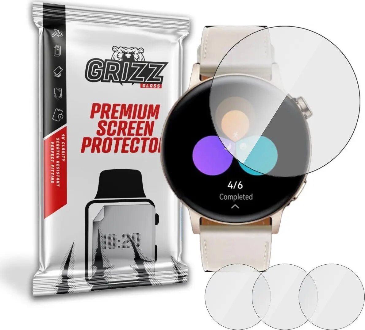 Hidrogelas aizsargplēve GrizzGlass priekš Huawei Watch