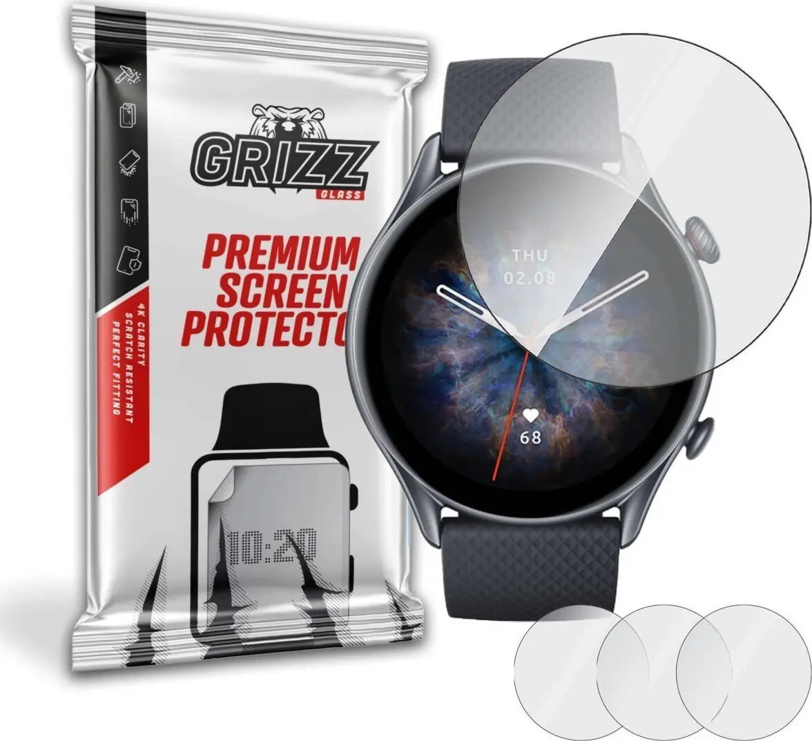 Hidrogelas aizsargplēve GrizzGlass priekš Amazfit GTR