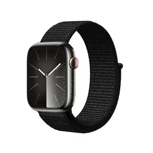 Ремешок для часов Crong CRG-44RFB-BLK для Apple Watch 42/44/45/49 мм