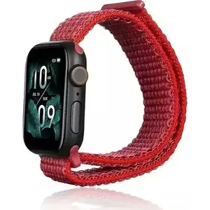 Неопознанный бренд: нейлоновый ремешок для Apple Watch 38/40/41 мм — красный
