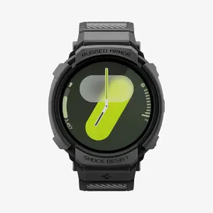 Чехол и ремешок для Apple Watch 8 (40 мм) — Spigen Rugged Armor Pro, матовый черный