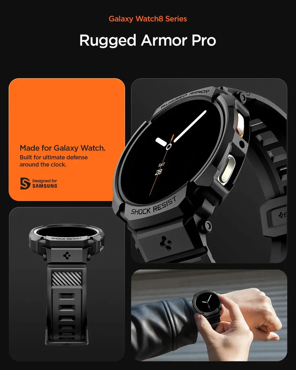 Spigen Rugged Armor Pro vāciņš un siksniņa Watch 8 (40 mm) Photo 13