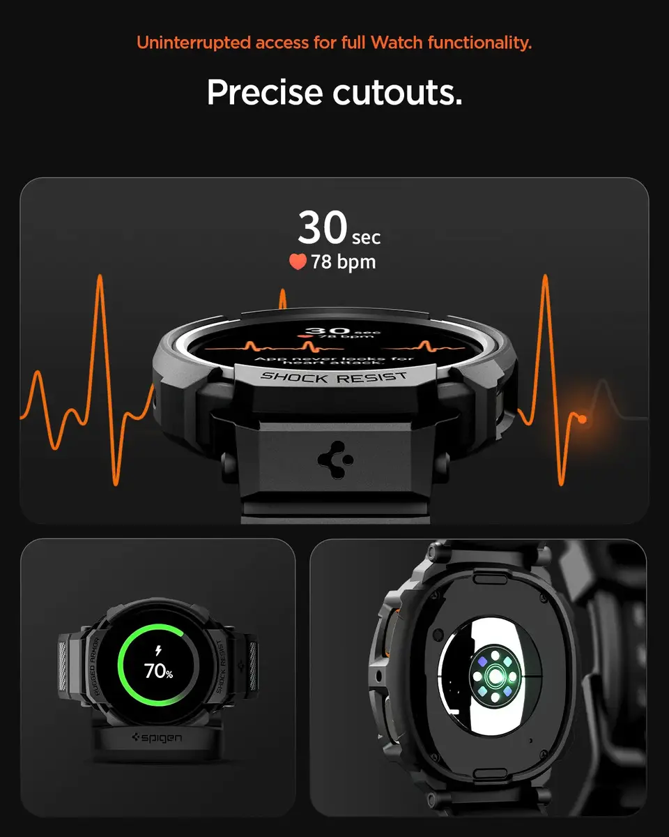 Spigen Rugged Armor Pro vāciņš un siksniņa Watch 8 (40 mm) Photo 14