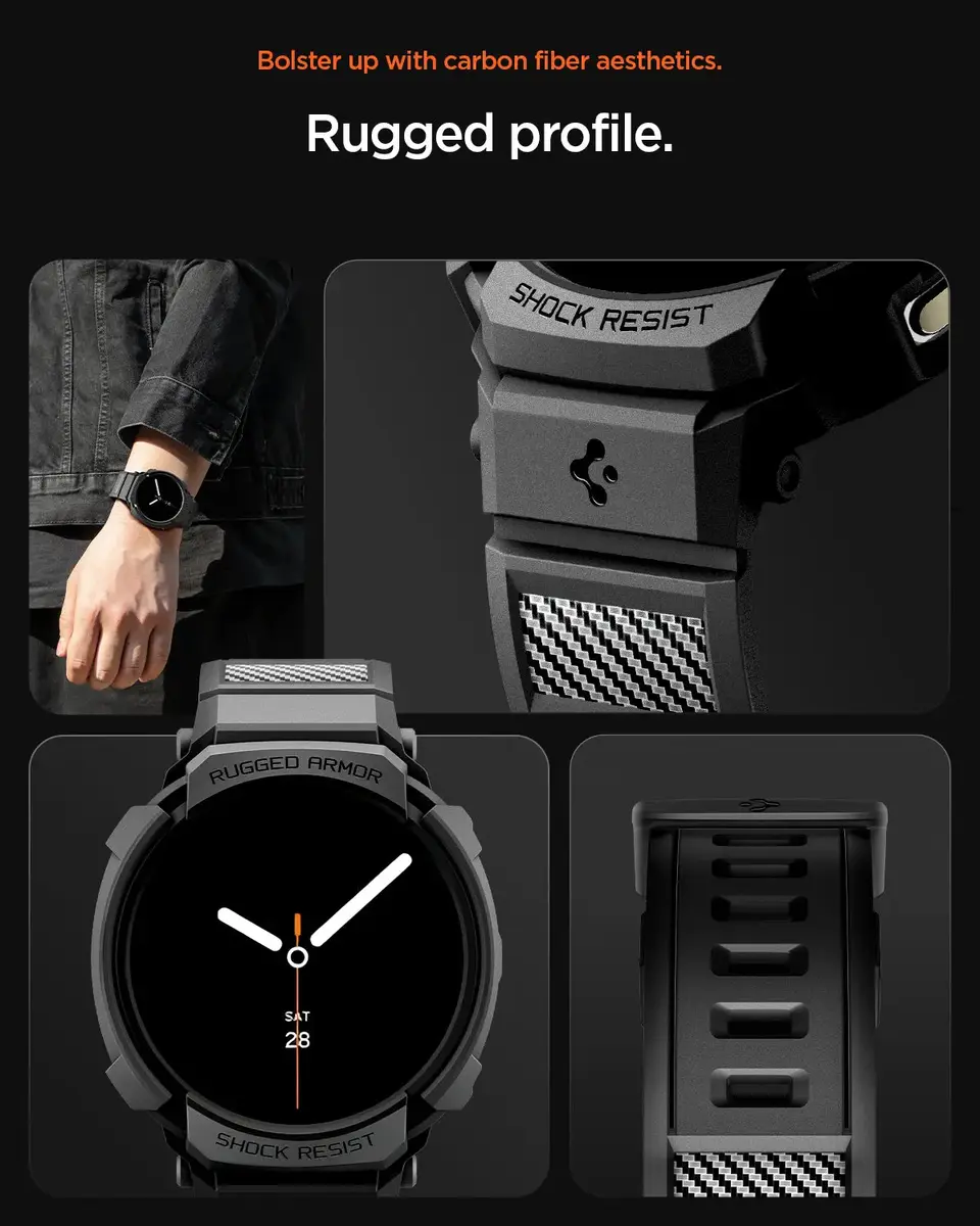 Spigen Rugged Armor Pro vāciņš un siksniņa Watch 8 (40 mm) Photo 16