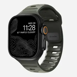 Ремешок Nomad Sport Band Green Rubber — для смарт‑часов, ширина 21.5 мм, запястье 160–193 мм